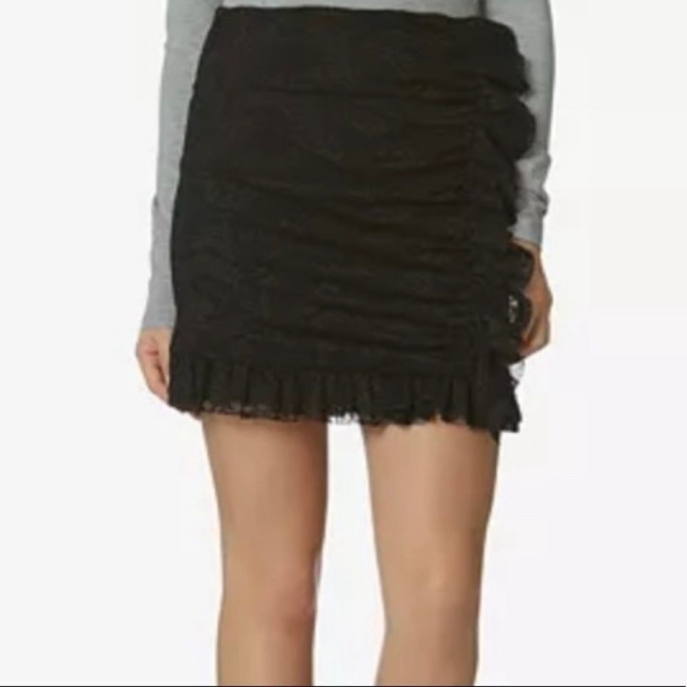 Avec Les Filles Lace Mini Skirt